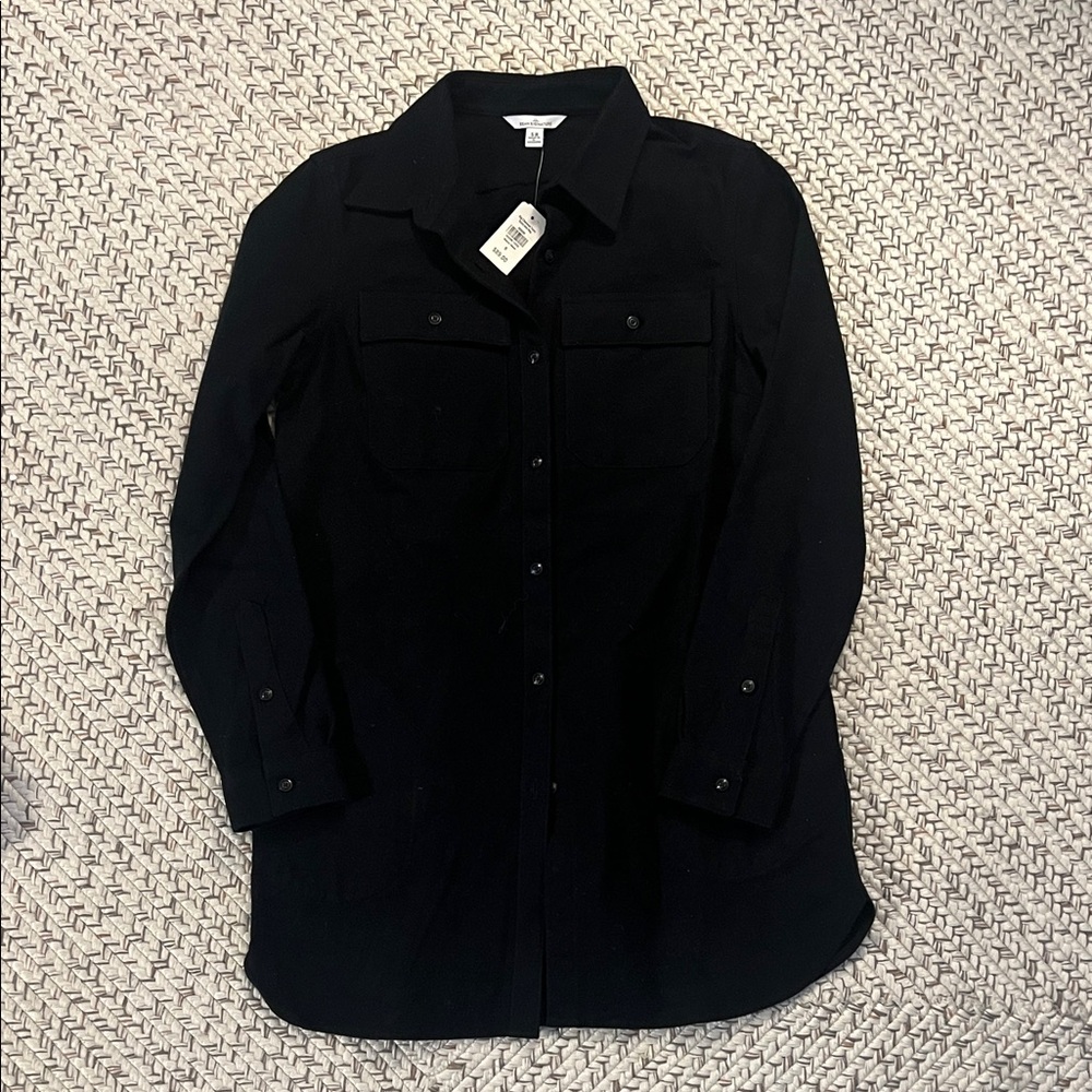 L.L. Bean Black Button Down Shirt